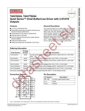 74ACTQ244PC datasheet  